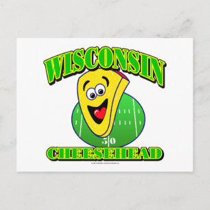 CheeseHead-Tecknad Vykort