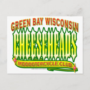 Cheeseheads Mooootercycle klubb Vykort