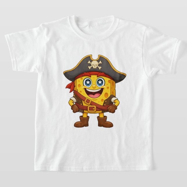 CheeseSunny Pirate – Cute Kawaii T-Shirt (Laydown)