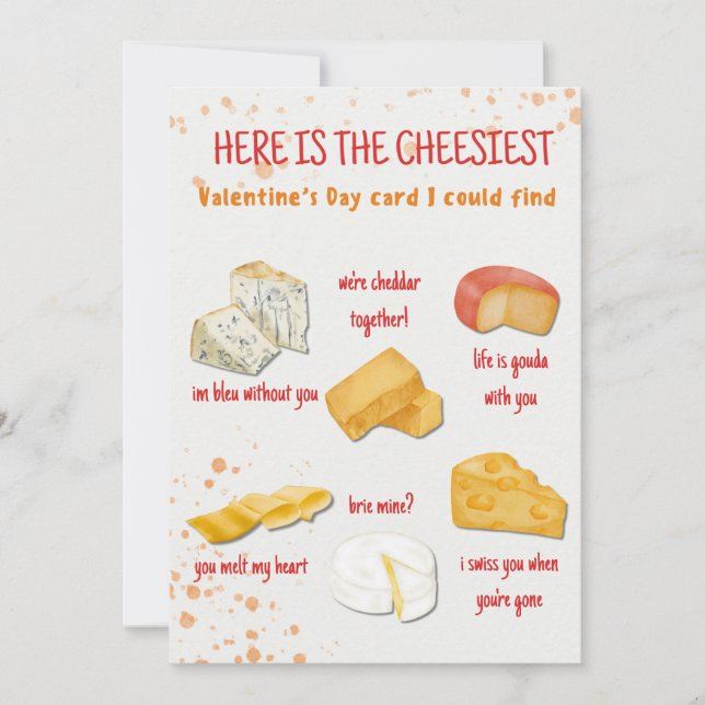 Cheesiest Funny Valentine's Day Card Julkort (Framsida)