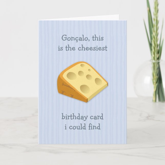 Cheesiest kan hitta ett lusto i Grattis på födelse Kort (Framsida)