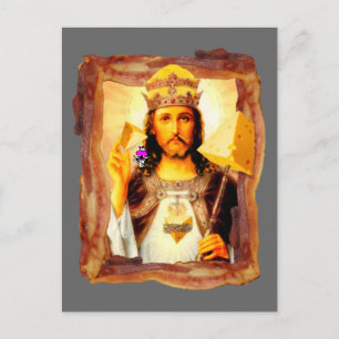 Cheesus Bacon Kristus Vykort