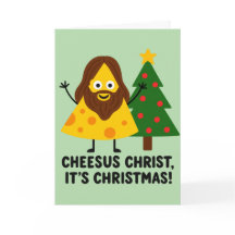 Cheesus Kristus Det Är Jul Rolig Ost