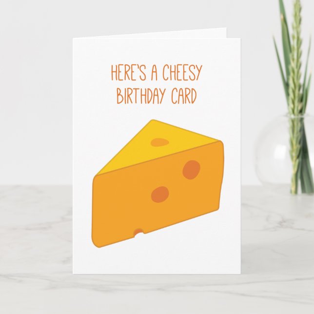 Cheesy Birthday Kort (Framsida)