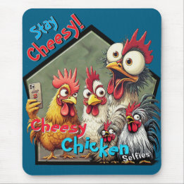 Cheesy Chickens Meetup Mouse Pad  Musmatta