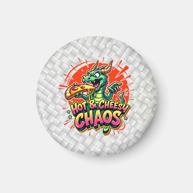 Cheesy Dragon Delight Magnet (Framsidan)