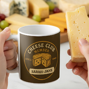 Cheesy-gåva för ostmedlem kaffemugg