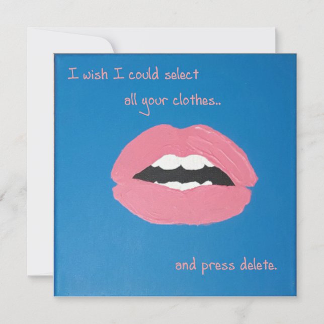 Cheesy Lines for Valentine's Inbjudningar (Framsida)