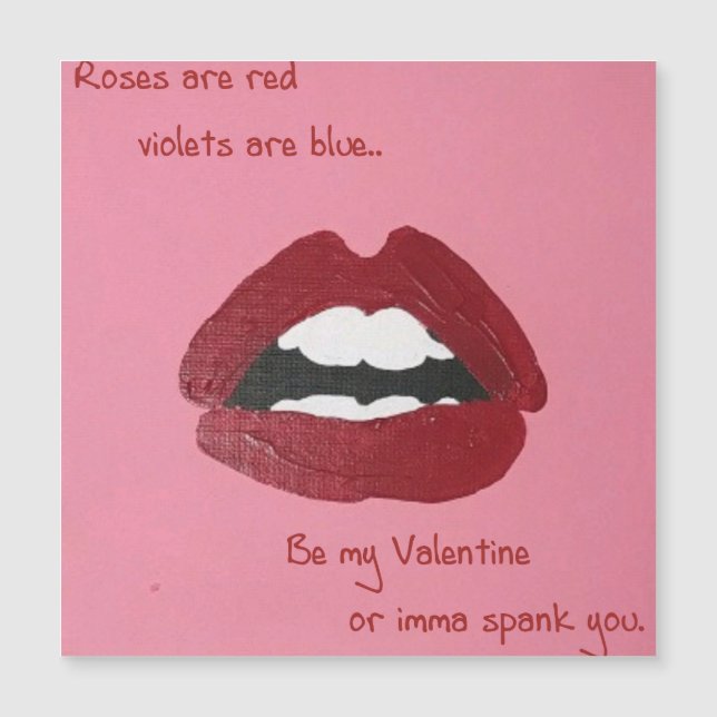 Cheesy Lines for Valentine's magnet (Framsida)