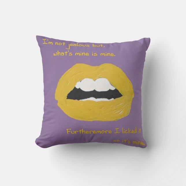 Cheesy Lines for Valentine's pillow Kudde (Framsida)
