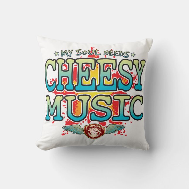 Cheesy Music Soul Cushion Kudde (Framsida)