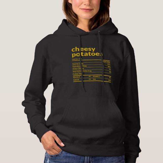 Cheesy Potatoes Nutrition Facts Thanksgiving Chris T Shirt (Framsida)