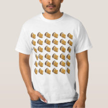 Cheesy Puffs på en T-Shirt, Mönster.