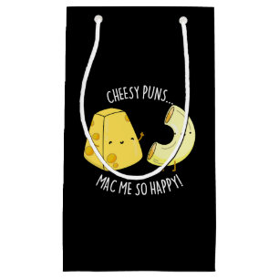 Cheesy Puns Mac Me So Lycklig Funny Food Pun Mörk 