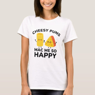 Cheesy Puns Mac Me So Lycklig T Shirt