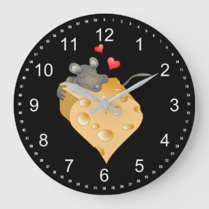 Cheesy Valentine Stor Klocka