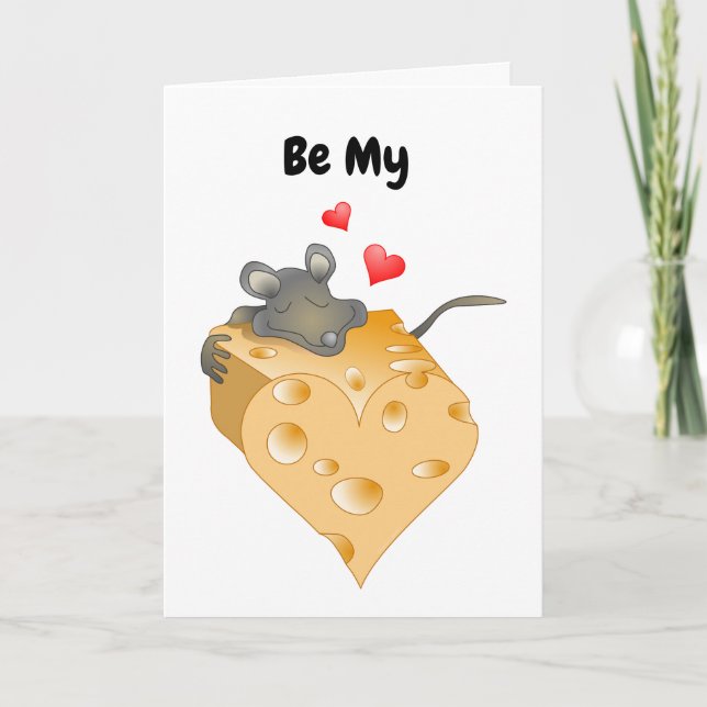 Cheesy Valentine Tack Kort (Framsida)