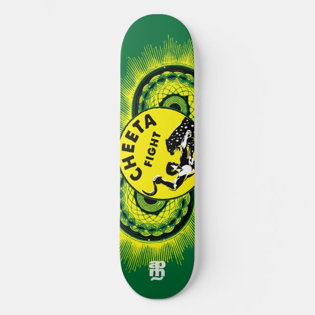Cheeta slagsmål! mini skateboard bräda 18,7 cm (Framsida)