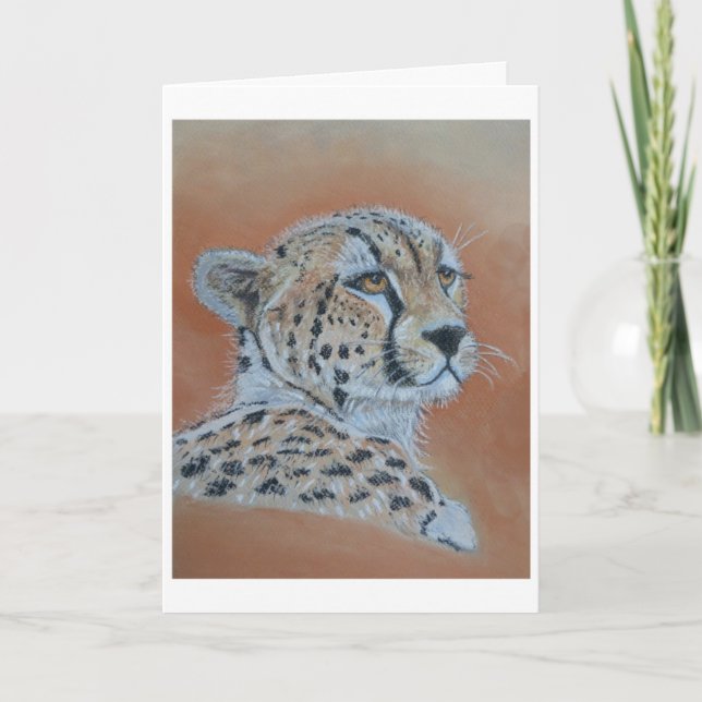 Cheeta-studie Birthday Card Kort (Framsida)