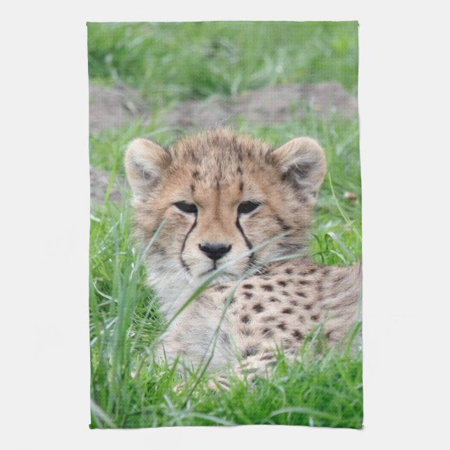 Cheetah 002 kökshandduk (Vertikal)