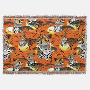 Cheetah African Kattdjur Vild Animal Filt