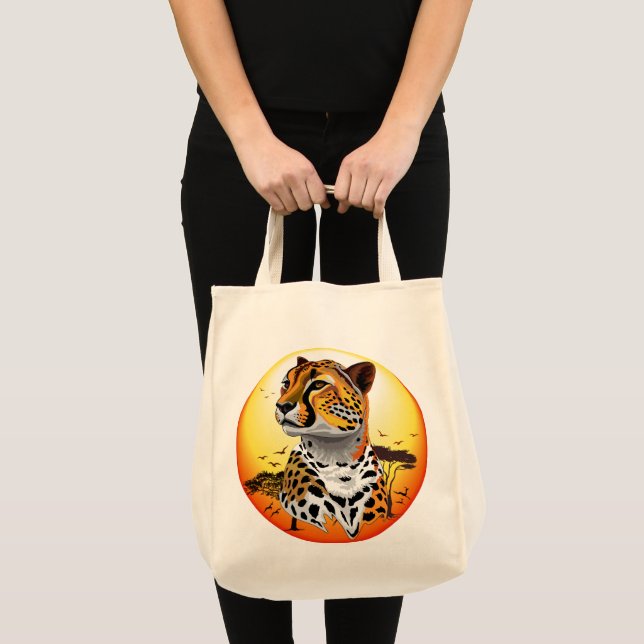 Cheetah African Kattdjur Vild Animal Tygkasse (Framsida (produkt))