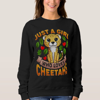 Cheetah Animal Just A Girl Who Loves Cheetahs T Shirt