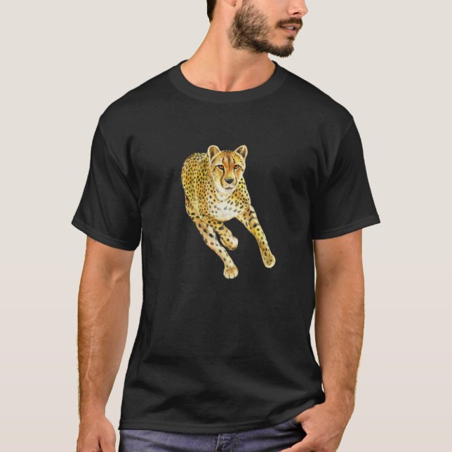 Cheetah Animal Lover Gift Manar Women Kids Girls B T Shirt (Framsida)