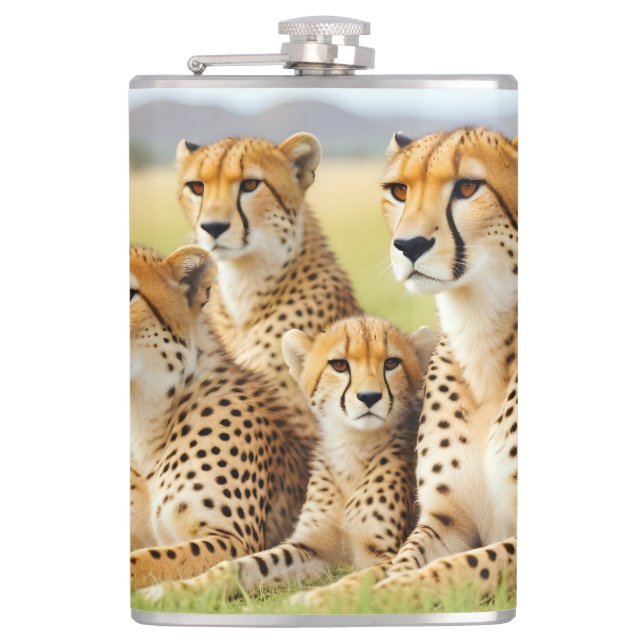 Cheetah Animal Nature Wildlife Affection Caring Fickplunta (Framsidan)