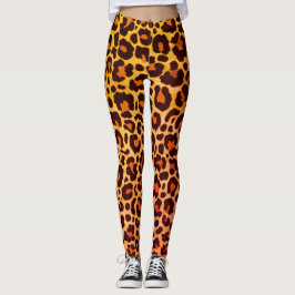 Cheetah Animal Print Leopard Safari Trendig Leggin Leggings
