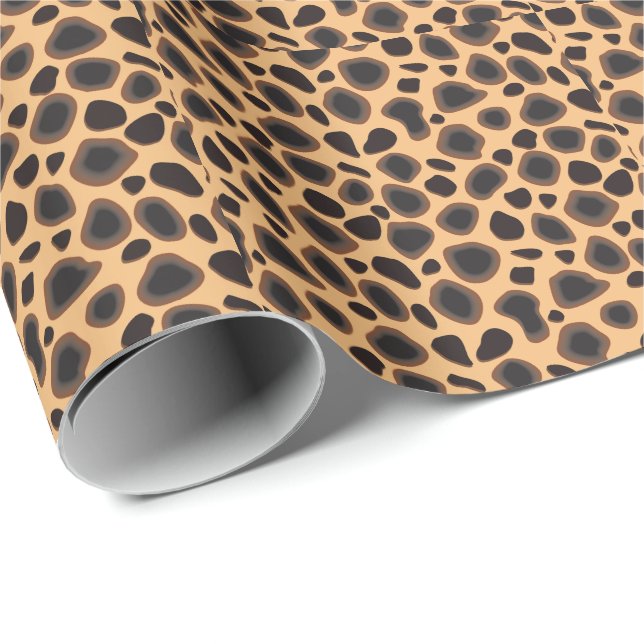 Cheetah Animal Print Presentpapper (Rullad Hörn)