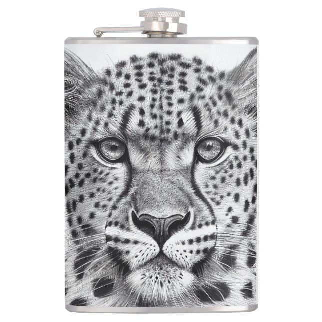 Cheetah Animal Vild Nature Illustration Line Epic Fickplunta (Framsidan)