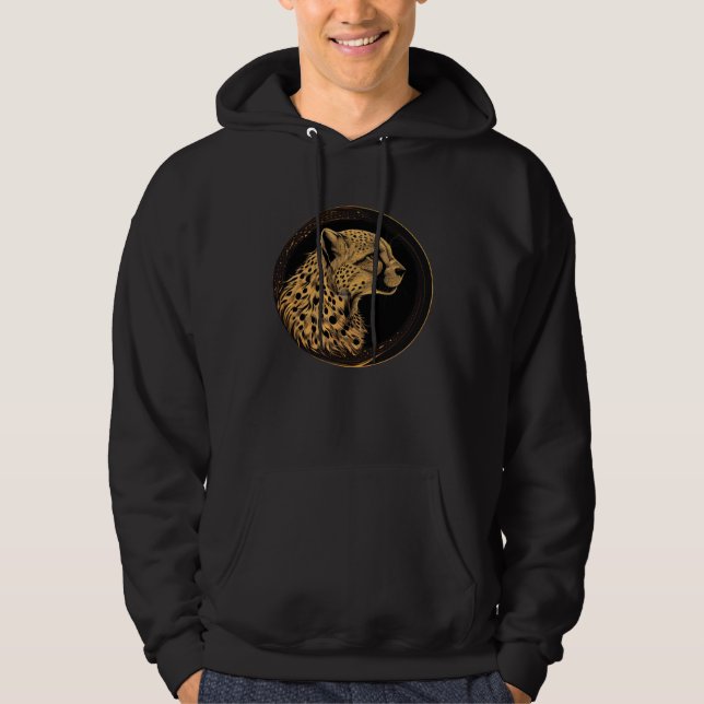 Cheetah Animal  Wildlife Cheetahs Hoodie (Framsida)