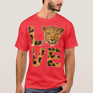 Cheetah Ansikte Animal Instance Born Vild Leopard T Shirt