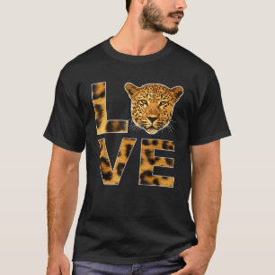 Cheetah Ansikte Animal Instance Born Vild Leopard T Shirt