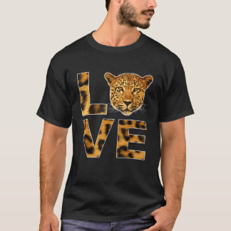 Cheetah Ansikte Animal Instance Born Vild Leopard T Shirt