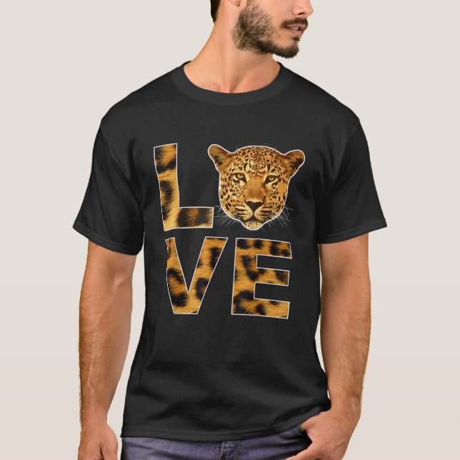 Cheetah Ansikte Animal Instance Born Vild Leopard  T Shirt (Framsida)