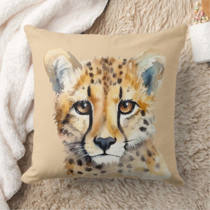 Cheetah Ansikte Kudde