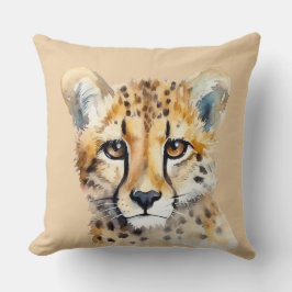 Cheetah Ansikte Kudde