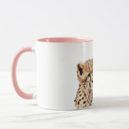 Cheetah Ansikte Personlig Kaffemugg