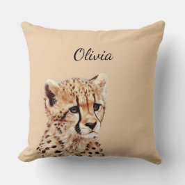 Cheetah Ansikte Personlig Kudde