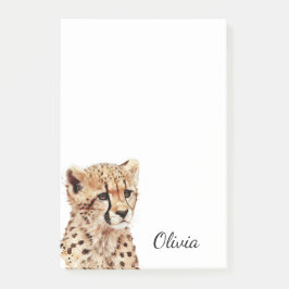 Cheetah Ansikte Personlig Post-it Block
