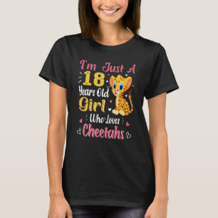 Cheetah är bara en flicka som Kärlek Cheetahs 18:e T Shirt