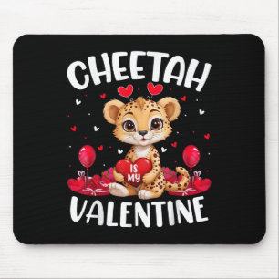 Cheetah är min Valentine Kärlek Hearts Cheetah Val Musmatta