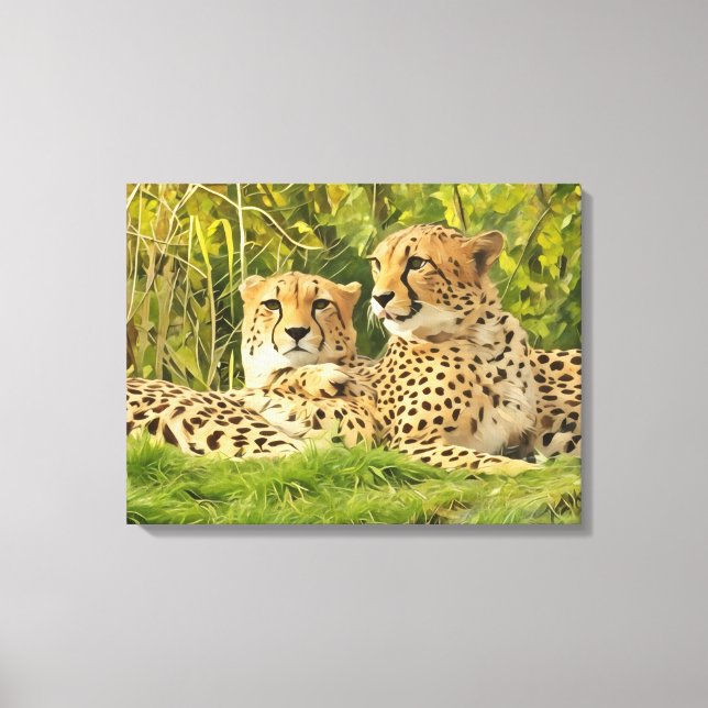 Cheetah Assions - Resten i Vilden Canvastryck (Framsida)