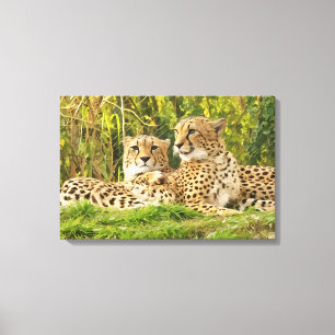 Cheetah Assions - Resten i Vilden Canvastryck