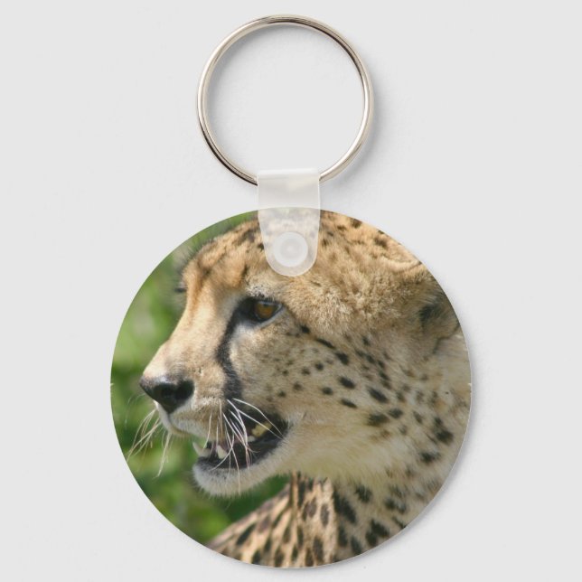 Cheetah Attack Keychain Nyckelring (Framsida)