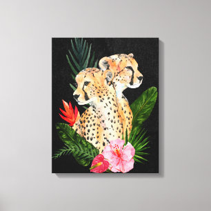 Cheetah Bouquet 2 Canvastryck
