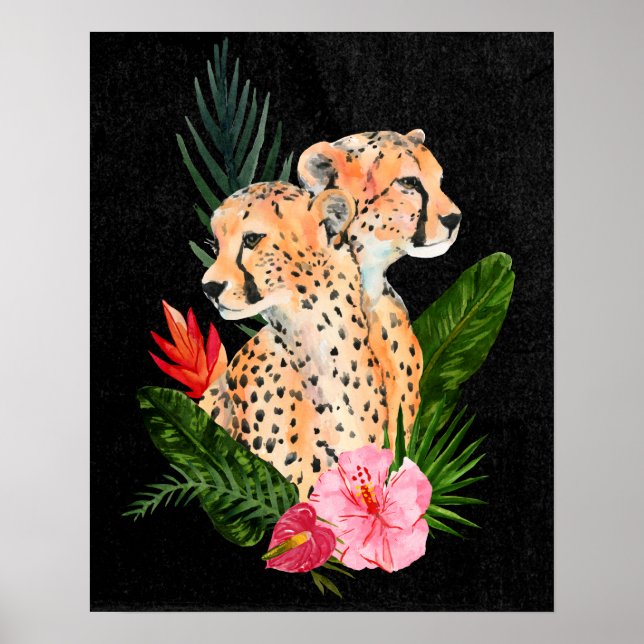 Cheetah Bouquet Poster (Framsidan)