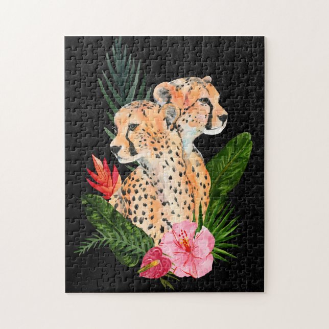 Cheetah Bouquet Pussel (Vertikal)